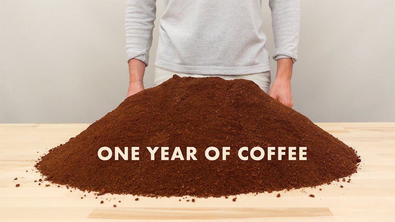 RrayUpp's tweet card. Drinking coffee from a cup made of coffee