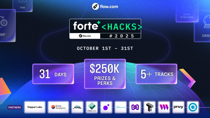 namespaceworld's tweet card. Forte Hacks is a 2025 flagship hackathon on Flow, the home of consumer Web3.