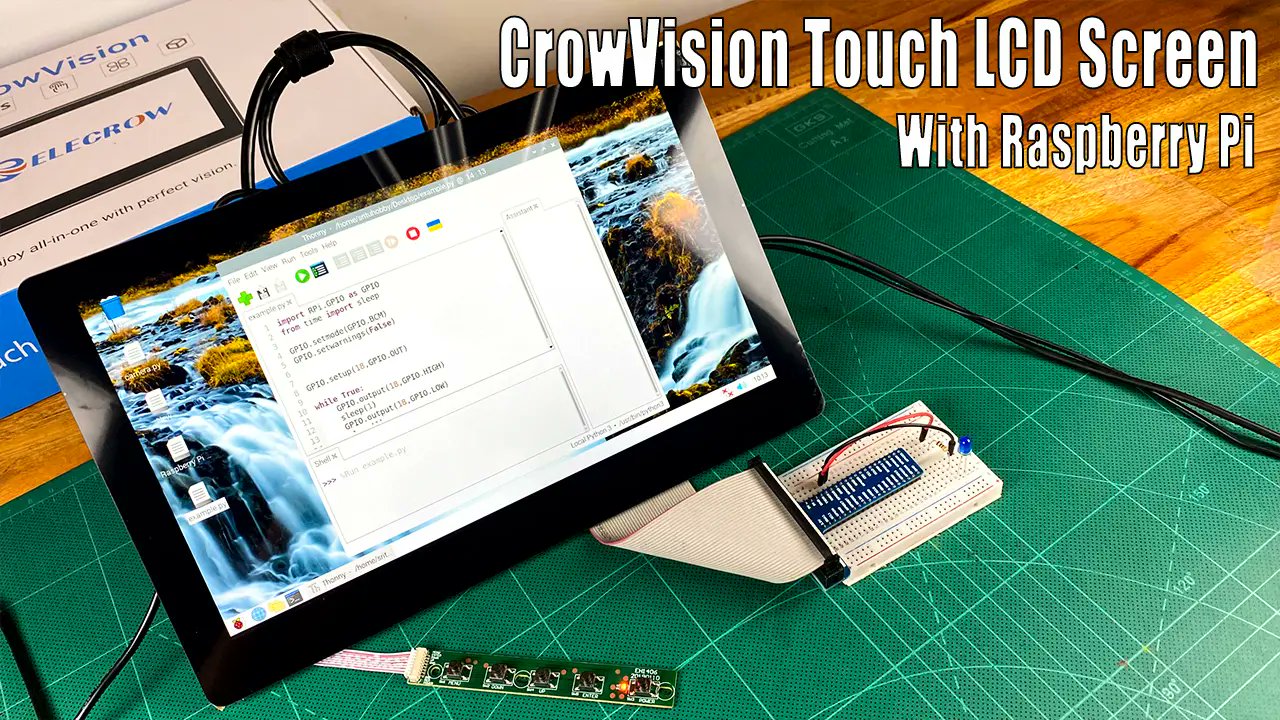 sritu_hobby's tweet card. In this article, we are gonna introduce a CrowVision 11.6" IPS Capacitive Touch Screen. We can use this screen for mainly single-board computers