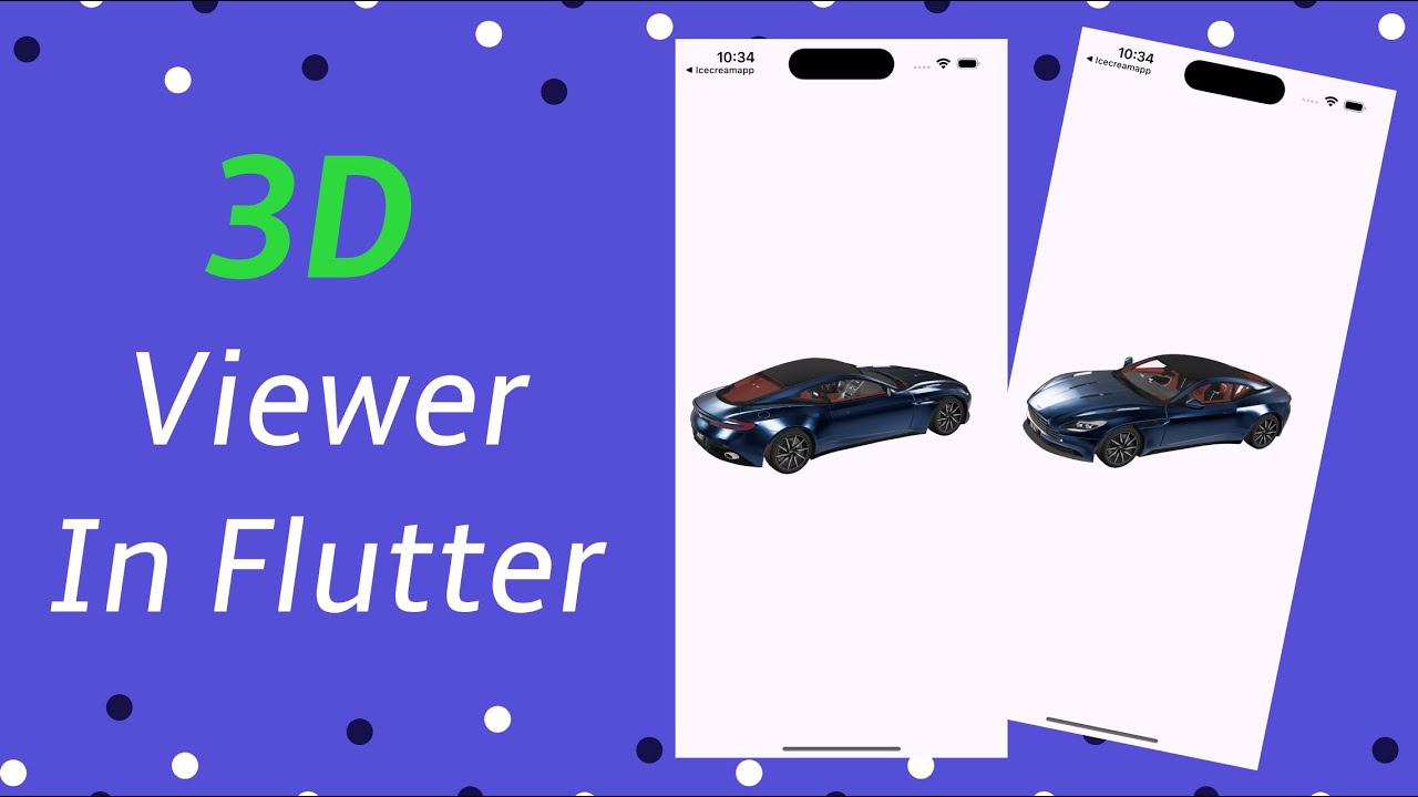 codesolution101's tweet card. Flutter 3D Model Viewer Plus - Devhubspot