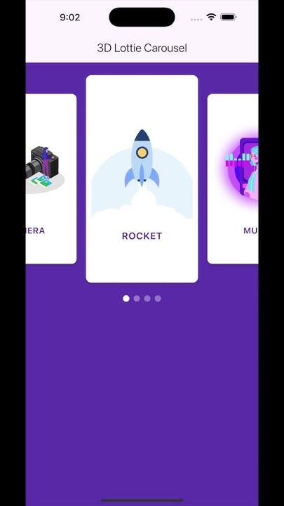 codesolution101's tweet card. Flutter 3D Carousel with Lottie Animations | Stunning UI Design...