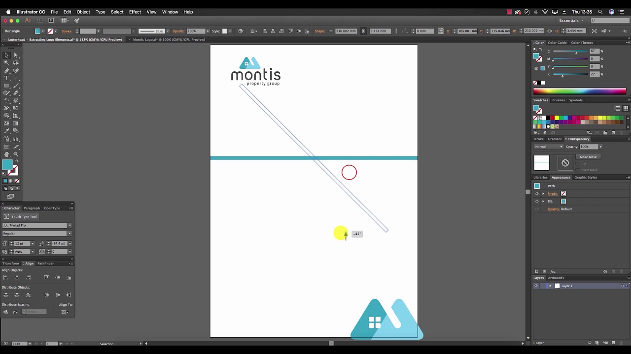 webcore_design's tweet card. How to Design a Letterhead