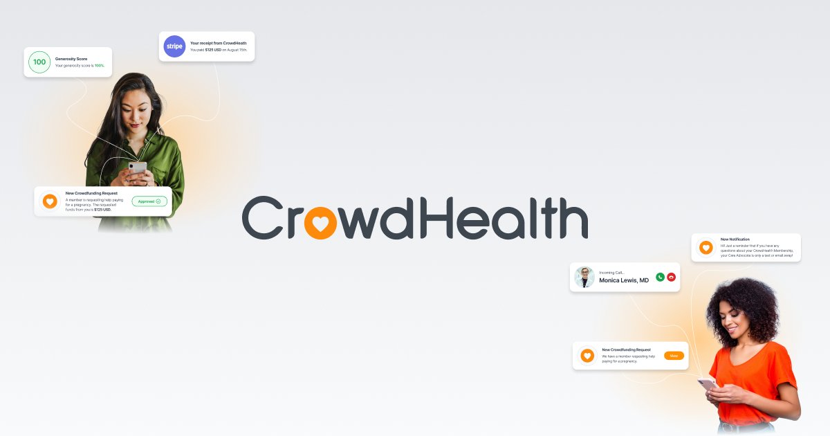 reallyoptimized's tweet card. Tired of health insurance policies that are confusing and expensive? Join CrowdHealth and finally break free from the insurance system. CrowdHealth is not health insurance. It's an innovative model...