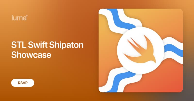 STL_Swift's tweet card. Join STL Swift for our Shipaton Showcase — a local, in-person celebration of indie app launches, held alongside the global Shipaton event. Meet fellow Apple…
