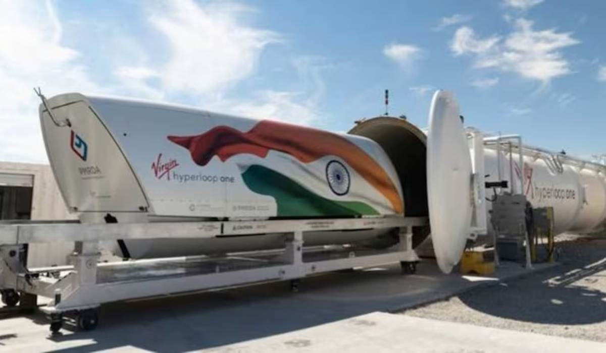_khabarwalay's tweet card. India's Hyperloop test tube at IIT Chennai, measuring 410m, is set to become the world's longest, with successful tests conducted so far.