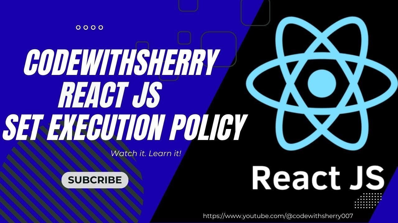 codewithsherry7's tweet card. VS Code PowerShell - Running Script is Disabled on this System -...