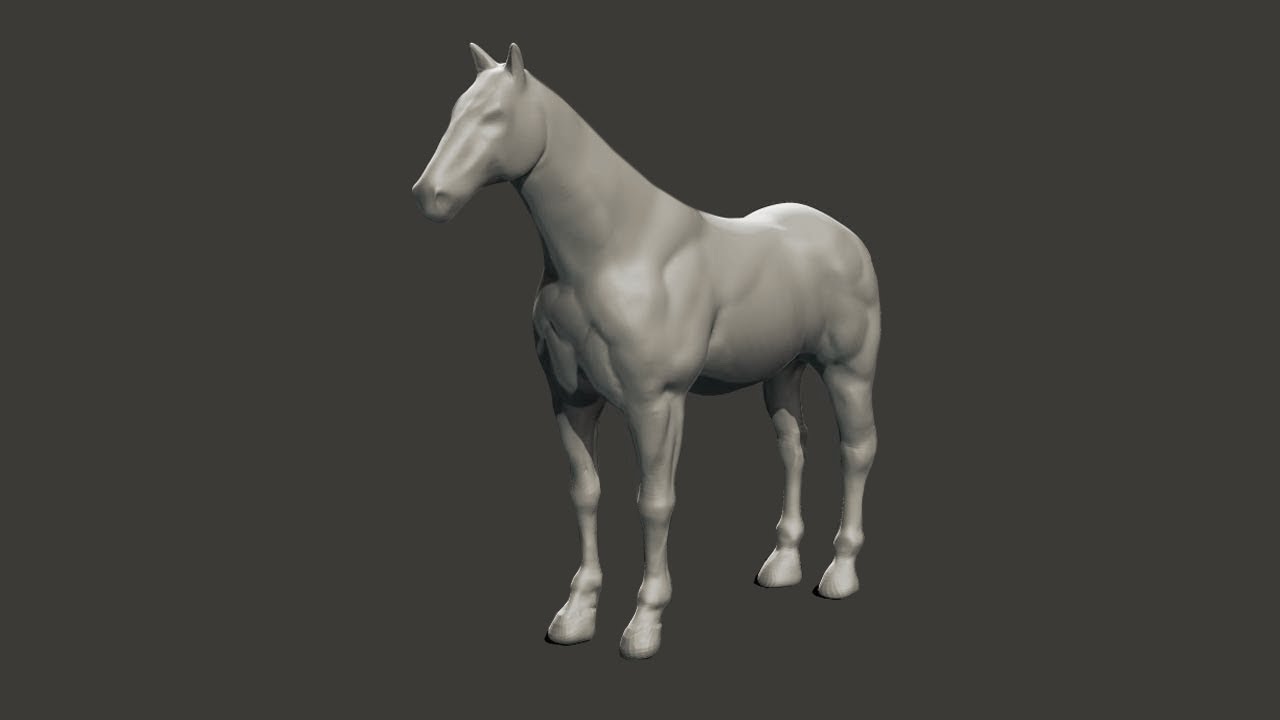 ArrayModifier's tweet card. Horse Modeling in Blender - final part
