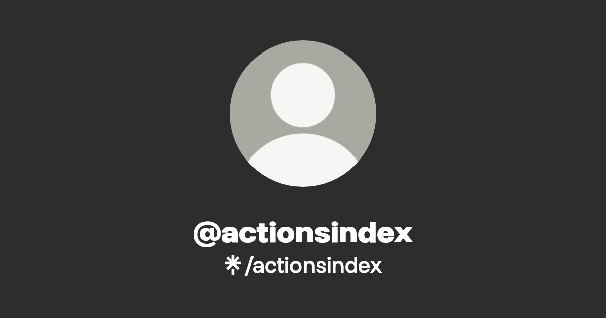 ActionsIndex's tweet card. Linktree. Make your link do more.
