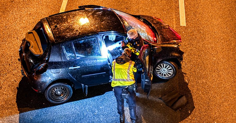 Zwaargewonde bij ernstig ongeval op A28 bij Leusden