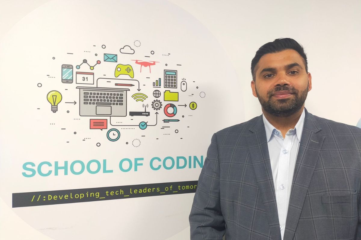 schoolofcoding's tweet card. | School of Coding founder names one to watch in 2023 Most Ambitious Business Leaders list