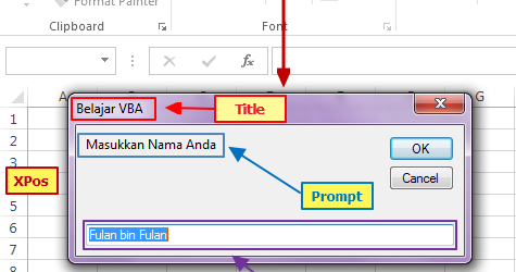 RumusExcel's tweet card. Tutorial mengenai cara menggunakan dan membuat Input Box pada VBA Excel