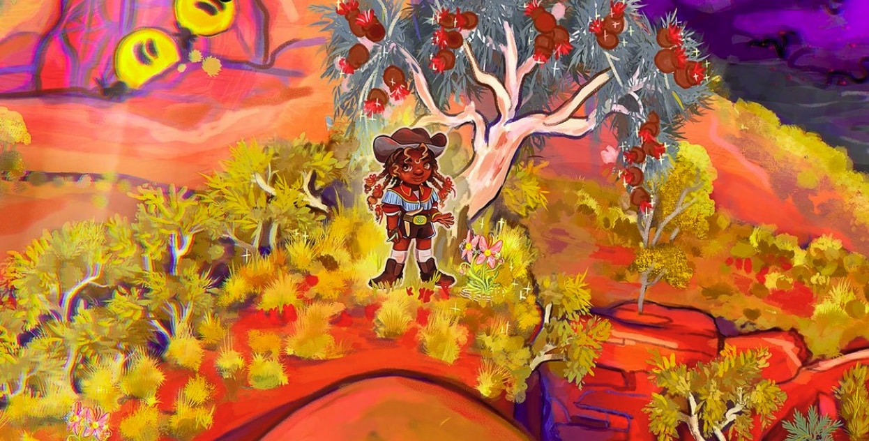 legenette's tweet card. Guck's Blaktasia celebrates the power of connection to Country in a technicolour mobile game that educates while it entertains.