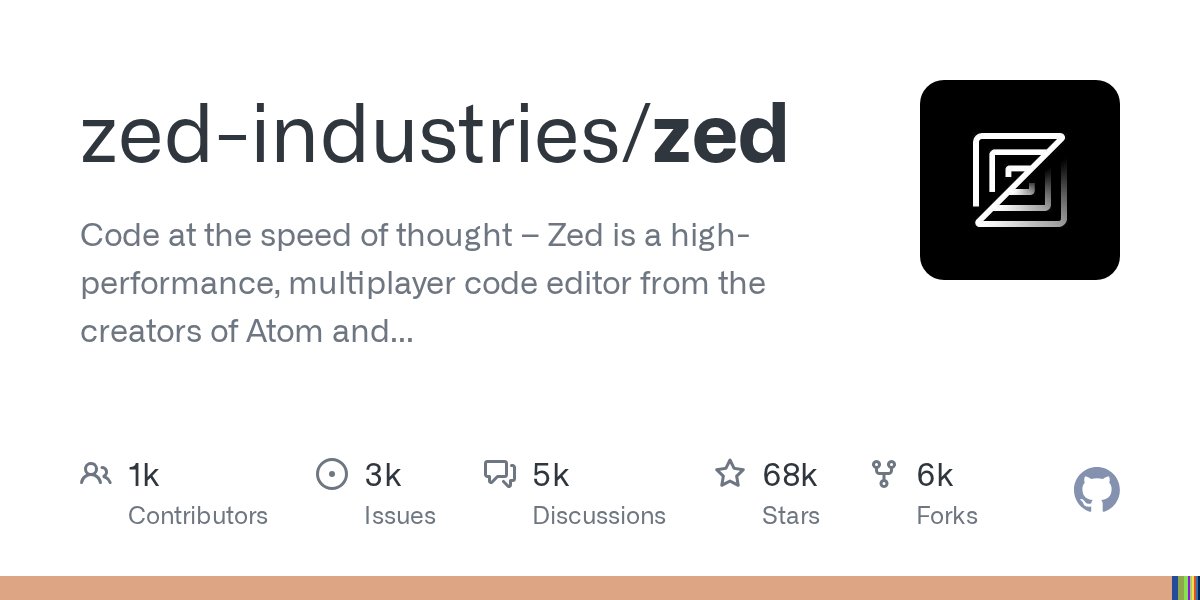 dat_nguyen94's tweet card. Code at the speed of thought – Zed is a high-performance, multiplayer code editor from the creators of Atom and Tree-sitter. - zed-industries/zed