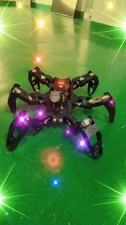 merjury12's tweet card. Hexapod smart robot dancing #airobot #programmablerobot #python...