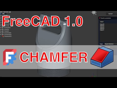 SebDominguez's tweet card. BETTER THAN FUSION360? Effortless Chamfers with FreeCAD: A Tutorial...
