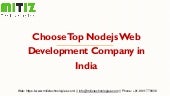 mitiztechnologi's tweet card. Choose Top Nodejs Web Development Company in India