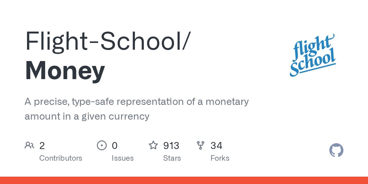 iOSCookies's tweet card. A precise, type-safe representation of a monetary amount in a given currency - Flight-School/Money