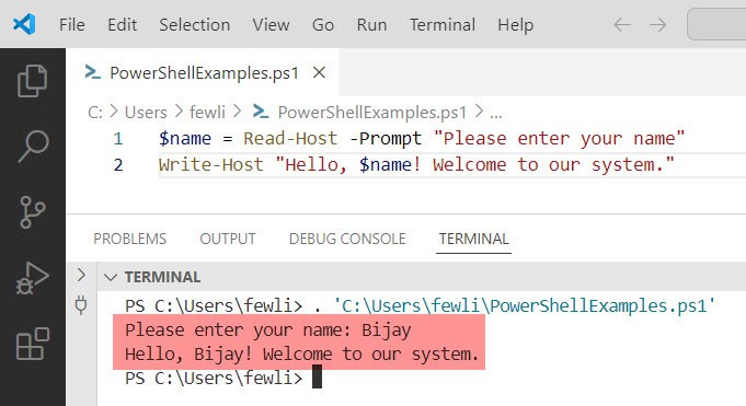 PowerShellFAQs's tweet card. Learn how to use PowerShell Read-Host to prompt users for input and securely capture sensitive information with some Read-Host PowerShell examples.