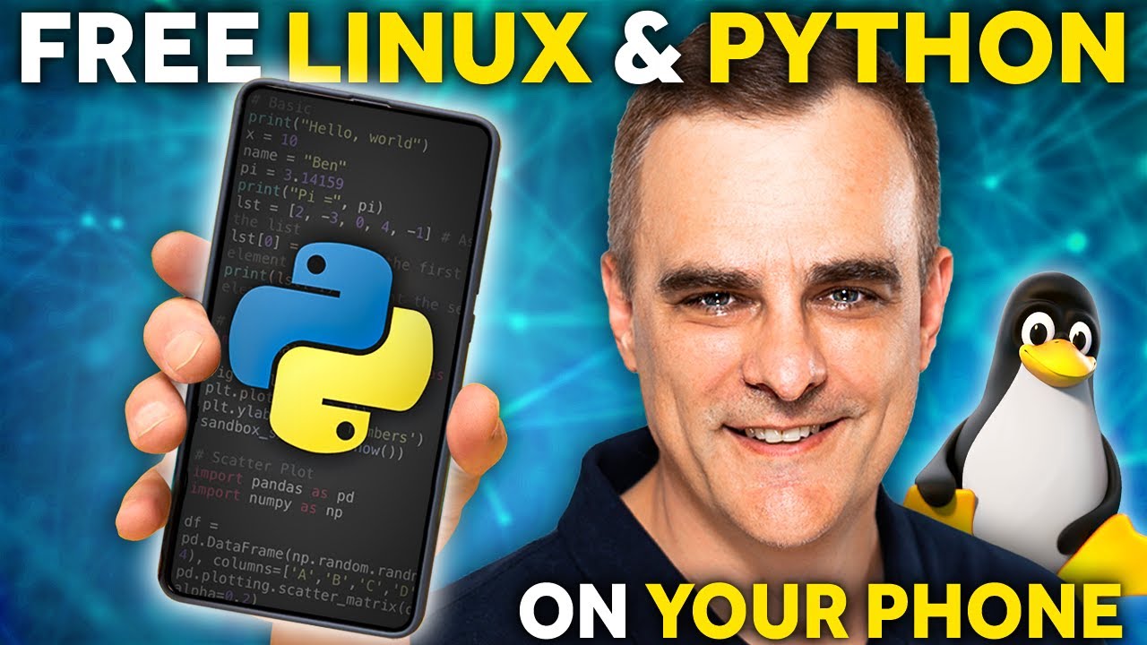 telcoforless1's tweet card. Linux and Python on your phone for free in 2 minutes // iPhone or...