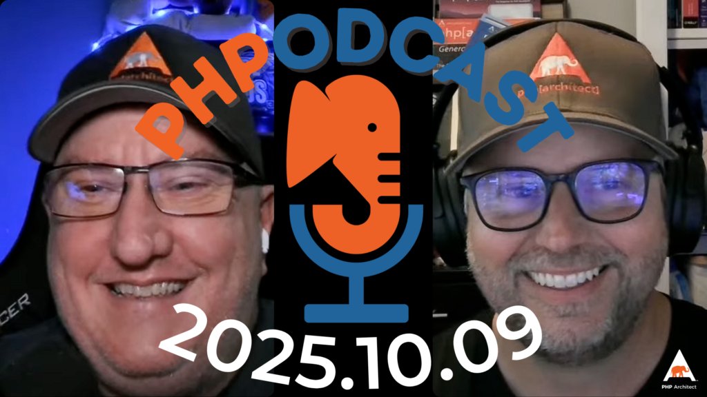 phparch's tweet card. ﻿﻿   This week on the PHP Podcast, Eric and John talk about NativePHP Mobile, EAV Database Models, PHP Tek 2026 CFP coming to and end, Fun Simpson API, and more... Links from the show: Thank You to...