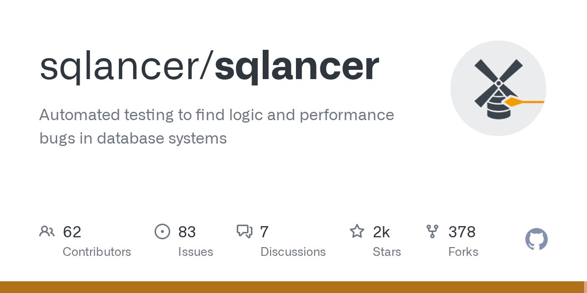 sqlancer_dbms's tweet card. Automated testing to find logic and performance bugs in database systems - sqlancer/sqlancer