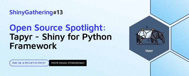 q_nowicki's tweet card. Get tickets to Open Source Spotlight: Tapyr - Shiny for Python Framework, taking place 05/28/2024. RingCentral Events is your source for engaging events and experiences.