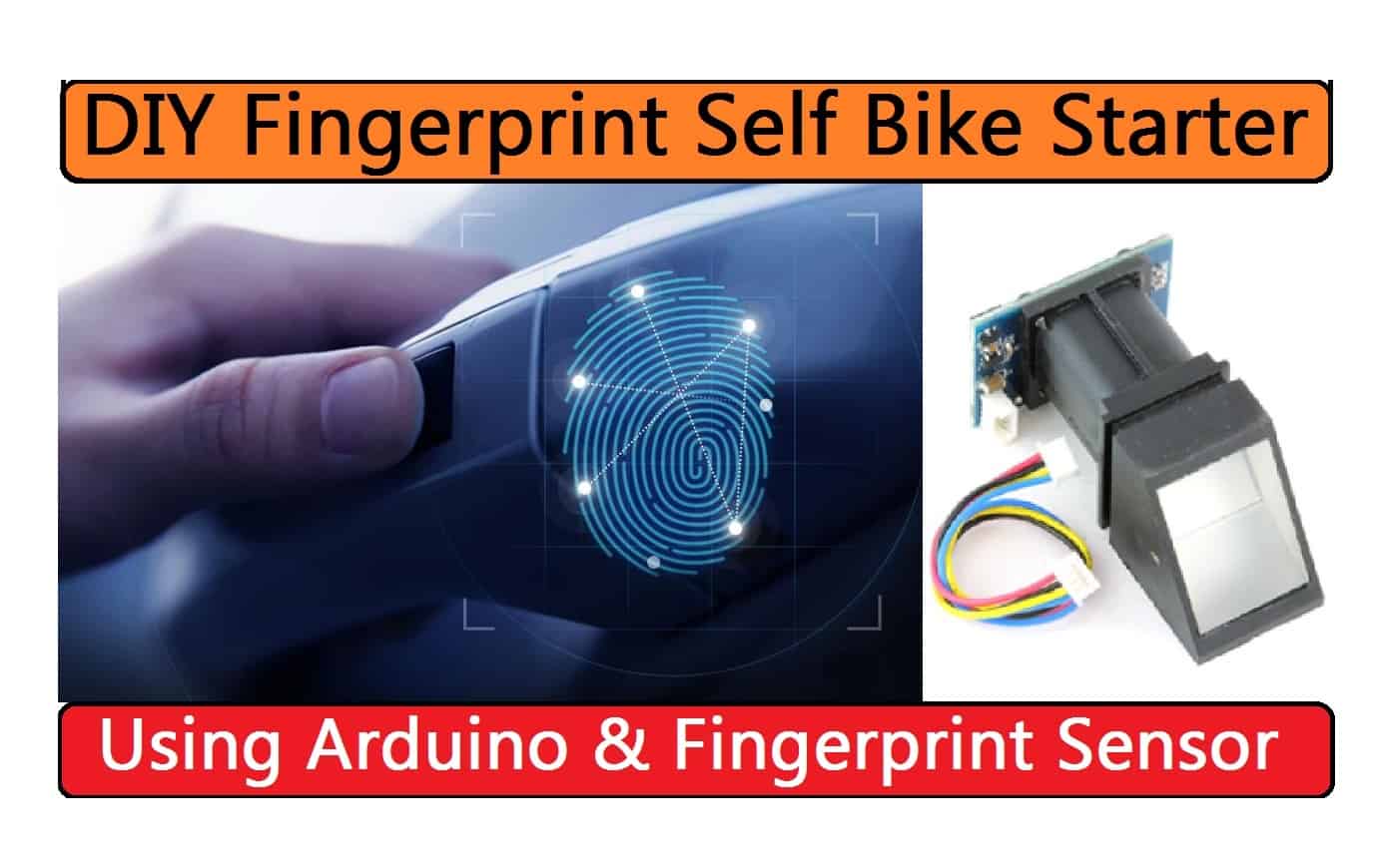 how2electronics's tweet card. Fingerprint Sensor Based Self Bike Starter using Arduino In this project, we will be Interfacing Fingerprint Sensor with Arduino to design Fingerprint