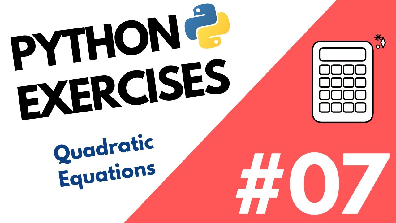 GirlCoder3's tweet card. How to get the roots of the quadratic equation | python exercise #07