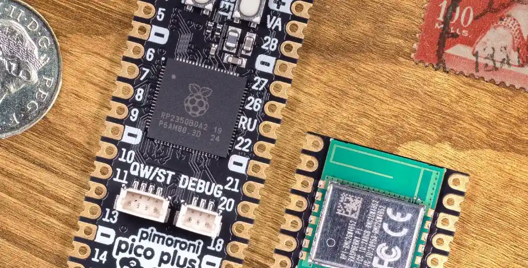 electrocredible's tweet card. Pimoroni has released the Pimoroni Pico Plus 2W based on the Raspberry Pi RP2350 chip, the same chip featured in Raspberry Pi Pico 2 which was released a few