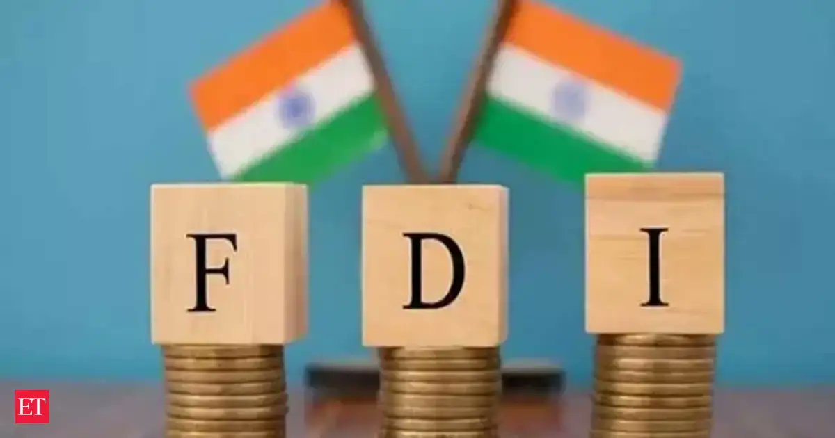 ModiGovt3's tweet card. India's Foreign Direct Investment (FDI) inflows have surged, reaching $81.04 billion in FY 2024-25, a 14% increase from the previous year. The services sector led as the top recipient, followed by...