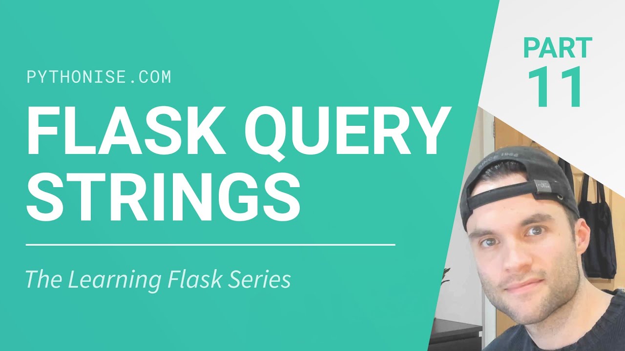pythonise_'s tweet card. Flask query strings - Python on the web - Learning Flask Series Pt. 11