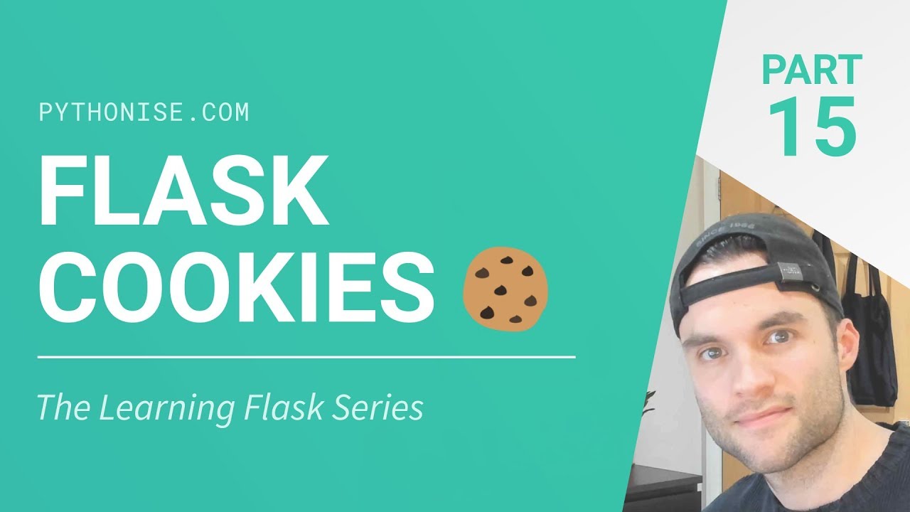 pythonise_'s tweet card. Flask cookies - Python on the web - Learning Flask Series Pt. 15
