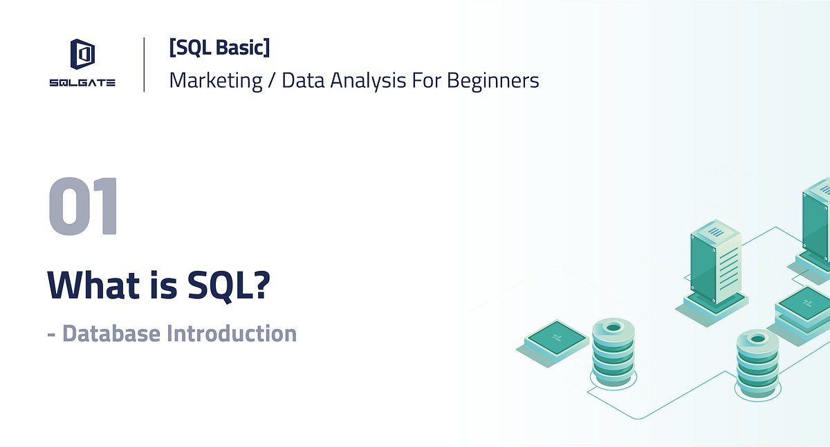 SQLgate's tweet card. #1. Marketing/Data Analysis for Beginners