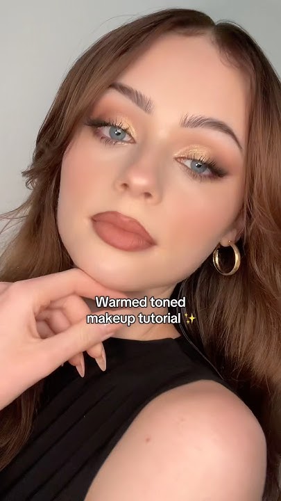 Alice9077215929's tweet card. Warm toned makeup tutorial ✨ #makeup #makeuptutorial #aesthetic...