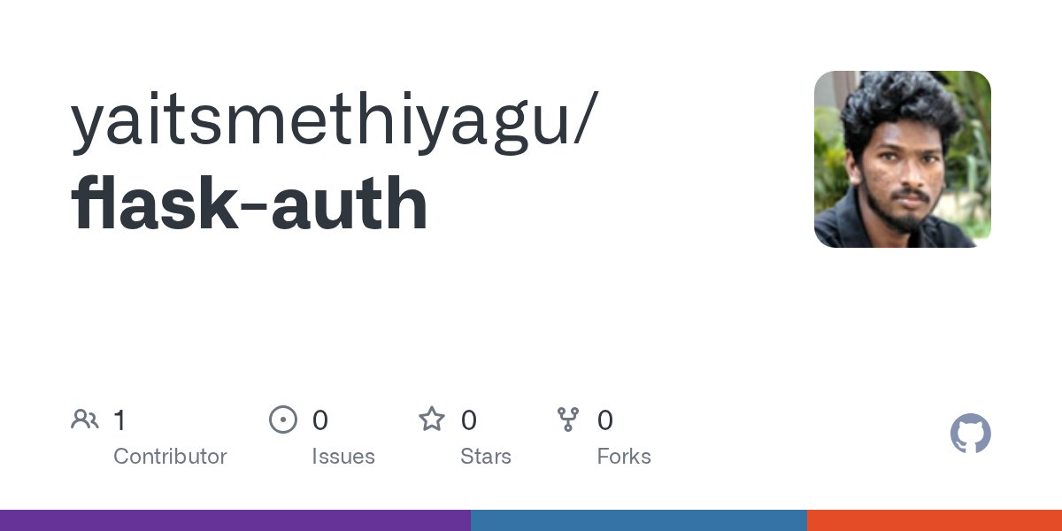 thiyagshankar's tweet card. Contribute to yaitsmethiyagu/flask-auth development by creating an account on GitHub.