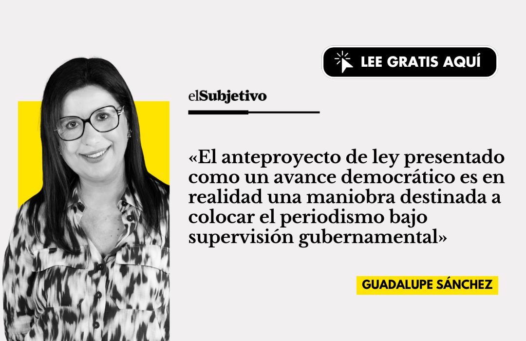Proserpinasb's tweet card. Amparado en la retórica de la libertad de prensa, el Gobierno se coloca al frente de su gestión. Nada más previsible: toda injerencia se disfraza de