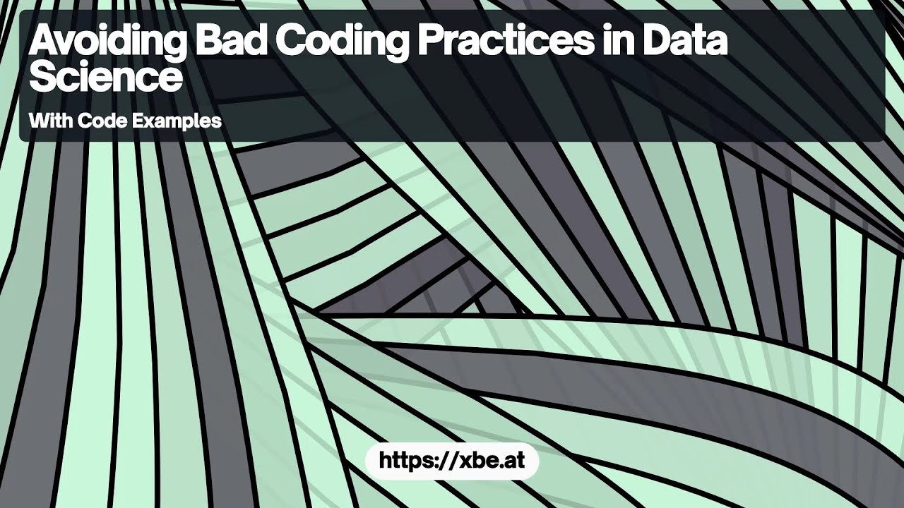 g_canale_'s tweet card. Avoiding Bad Coding Practices in Data Science