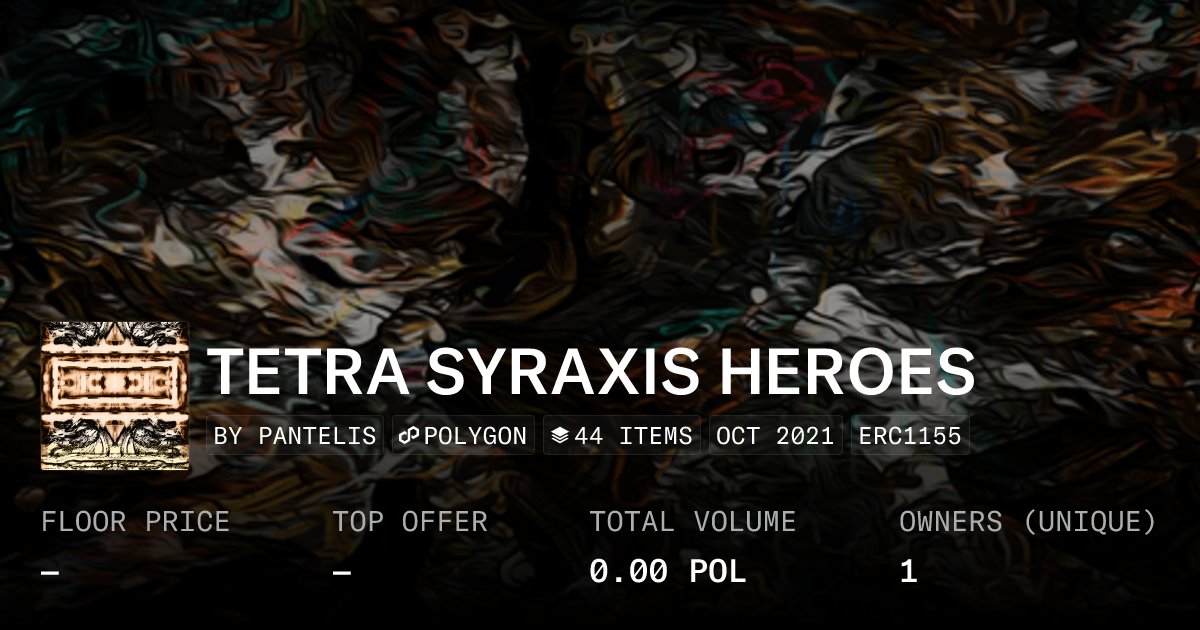 astrobotgr's tweet card. The collection TETRA SYRAXIS HEROES is a part of the Mythological Trading Card Game TETRA SYRAXIS, a game that was inspired from the Hesiod's opus magnum THEOGONIA. These trading cards are from the...