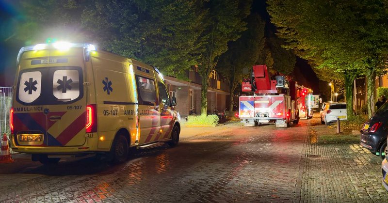 Brandweer rukt uit voor woningbrand in Oldenzaal
