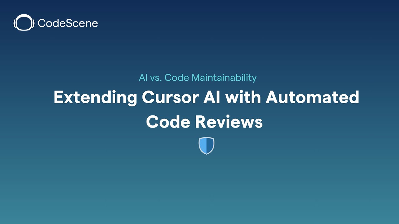 codescene's tweet card. Cursor AI - Extending Cursor with Automated Code Reviews
