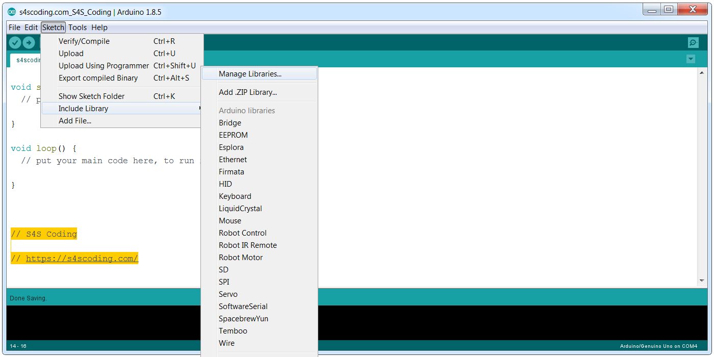 CodingMasterApp's tweet card. Arduino IDE Manage Libraries #Arduino