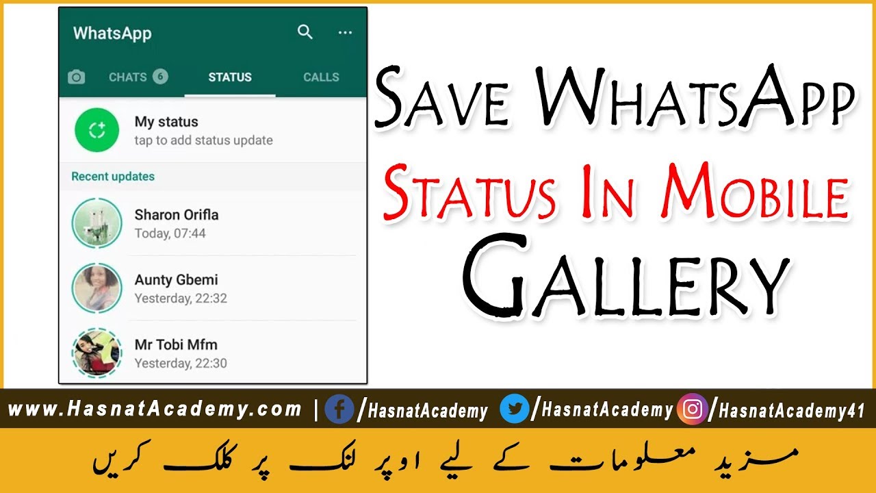 a2zithelp_com's tweet card. [URDU/HINDI]How to Download Whatsapp status video & photo|SAVE...