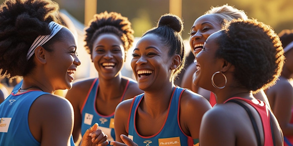 DopeBlackwomen's tweet card. You’re invited to the Black Women Netball Social... where good vibes, great people, and netball magic come together.
