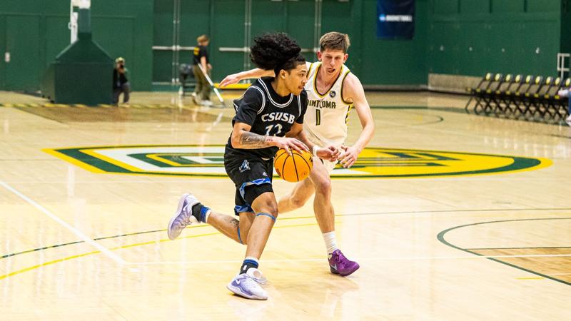 csusbathletics's tweet card. The California State University San Bernardino men's basketball team saw its 2024-25 season come to an end on Saturday night, falling to top-seeded Point Loma Nazarene University 82-64 in the West...