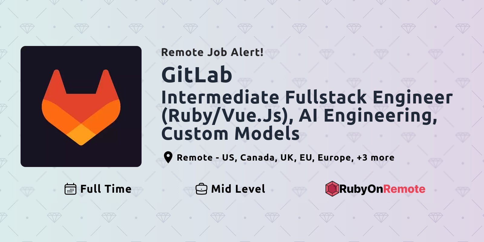 RubyOnRemote's tweet card. Find curated remote ruby jobs in one place. Join the remote work force.