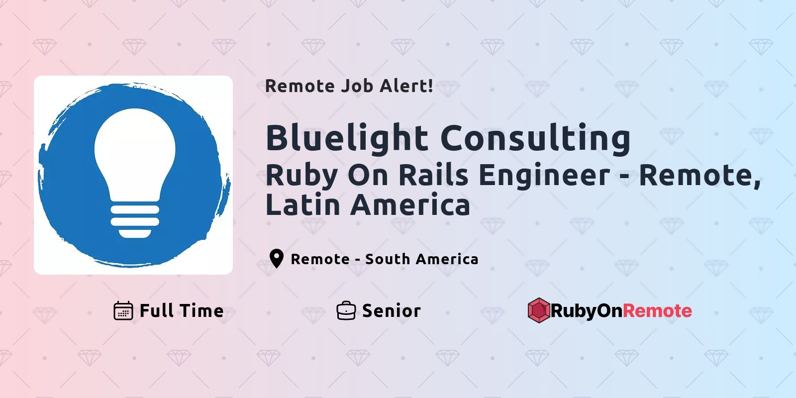 RubyOnRemote's tweet card. Find curated remote ruby jobs in one place. Join the remote work force.