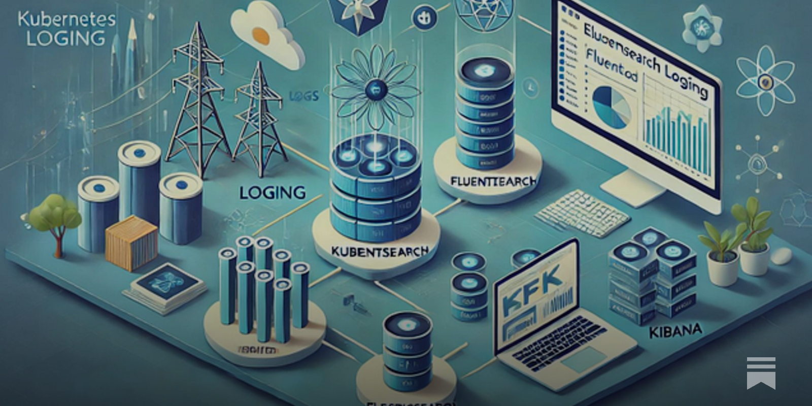 SoftwareProDev's tweet card. Logging is a critical aspect of managing and troubleshooting applications running in Kubernetes.