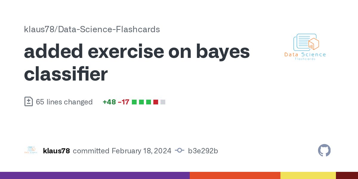 magicklaus's tweet card. added exercise on bayes classifier · klaus78/Data-Science-Flashcards@b3e292b