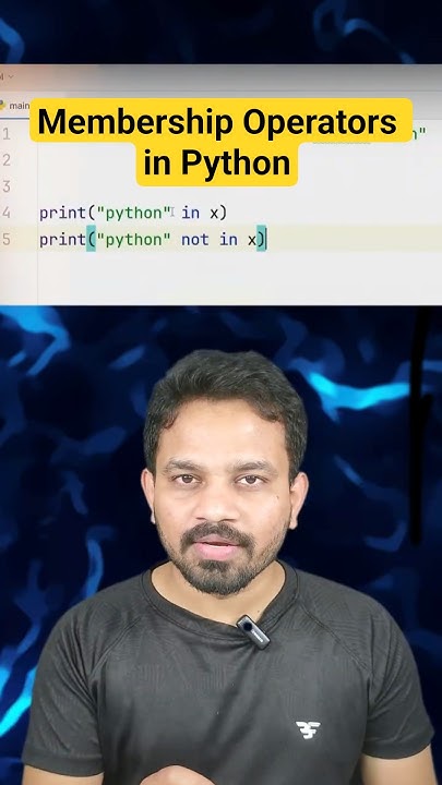 ksankar77's tweet card. Membership Operators in Python | Learn Python in 30 Days Series |...