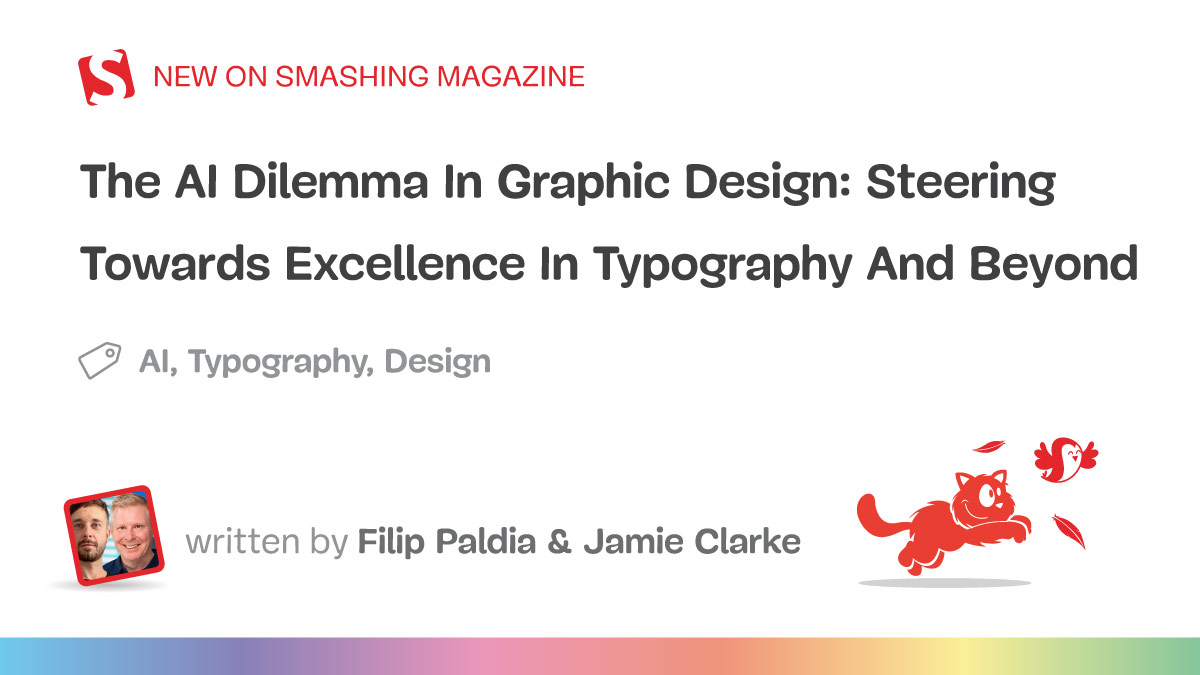 TechWriter25's tweet card. AI promises a major upheaval in typography, with designers finding themselves navigating both opportunities and challenges. How will it impact quality, design roles, and our use of type in the...